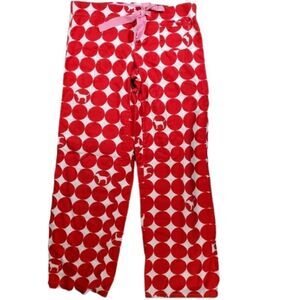 PINK VS pajama bottoms red & white S